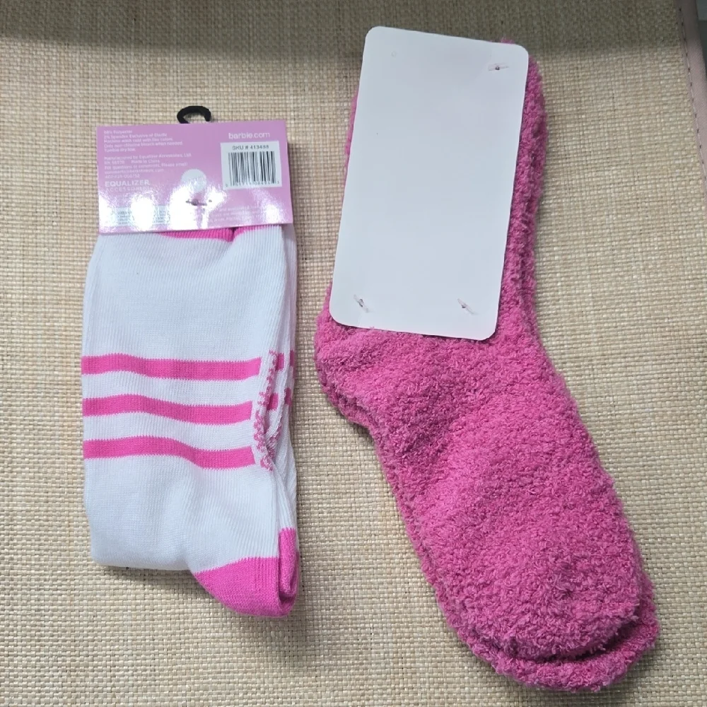 Barbie Pink and White Socks Set